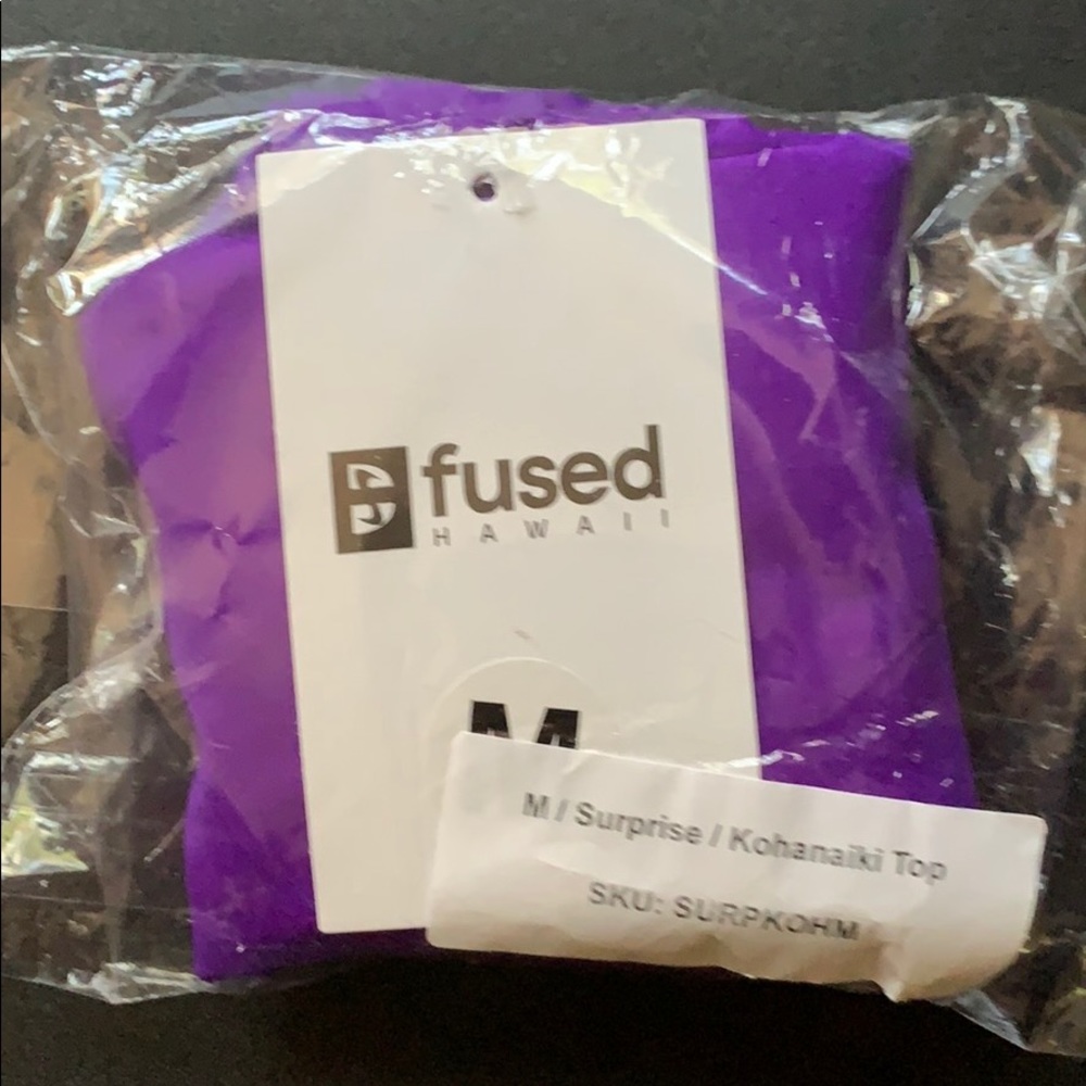 Fused Hawaii brand swim suit top PURPLE